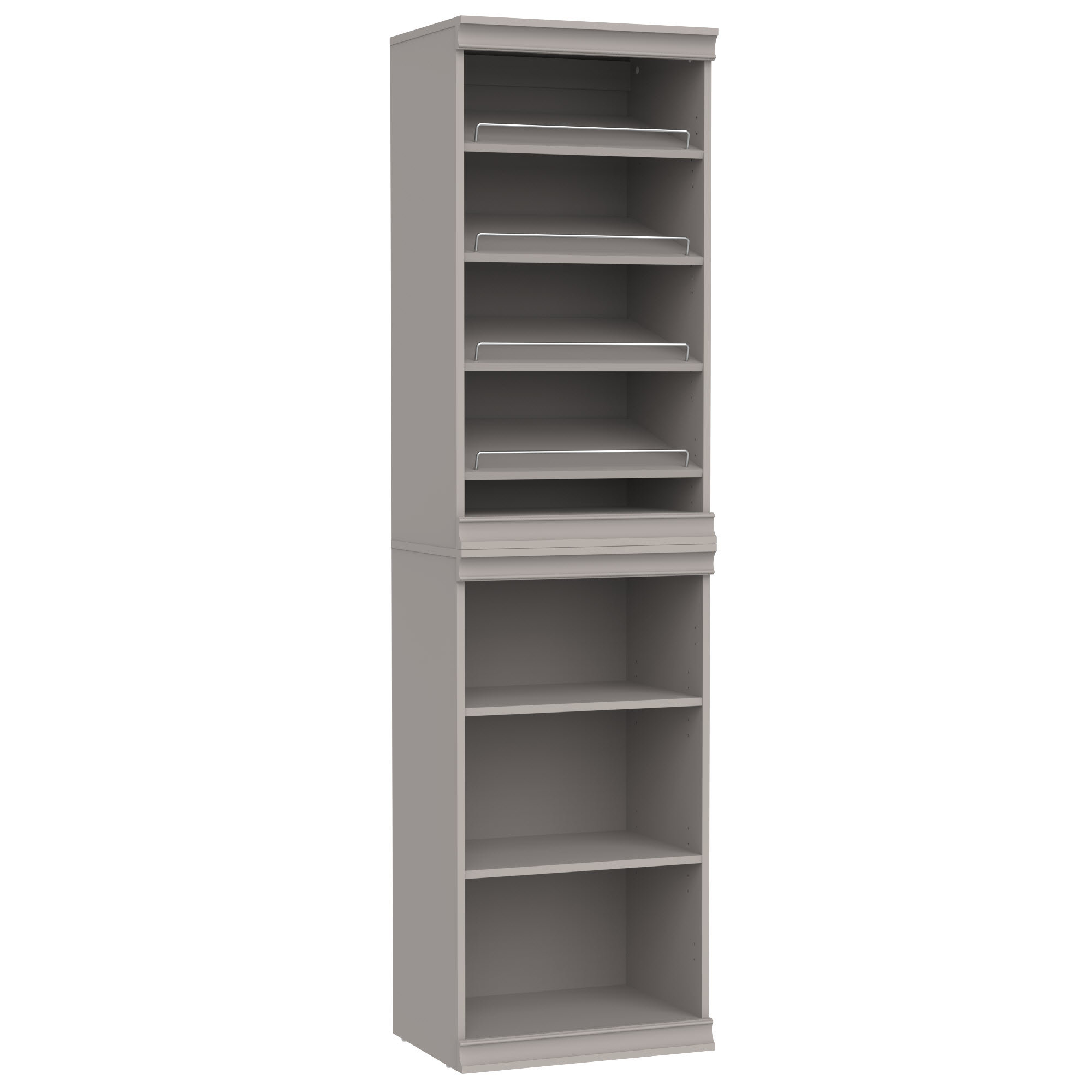 ClosetMaid Modular Storage 21.38" W 7 Shelf Wood Closet System with